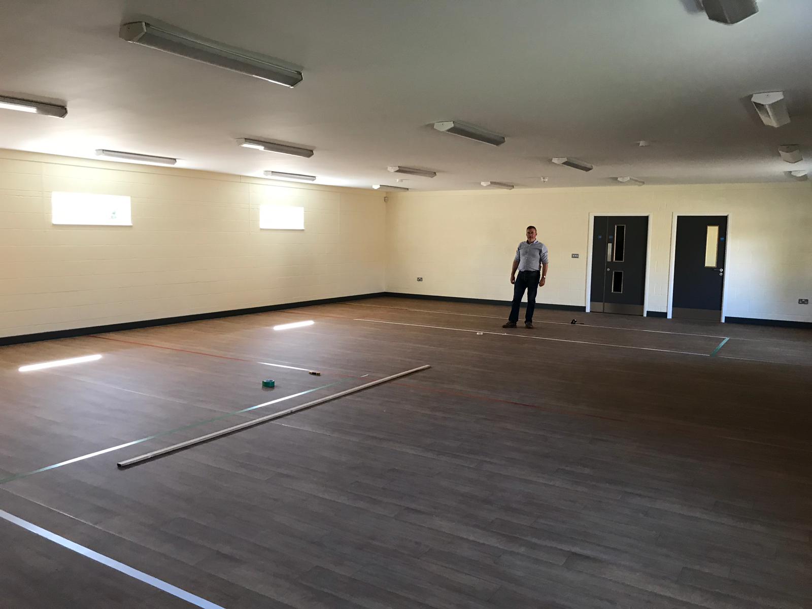 First view of the new hall